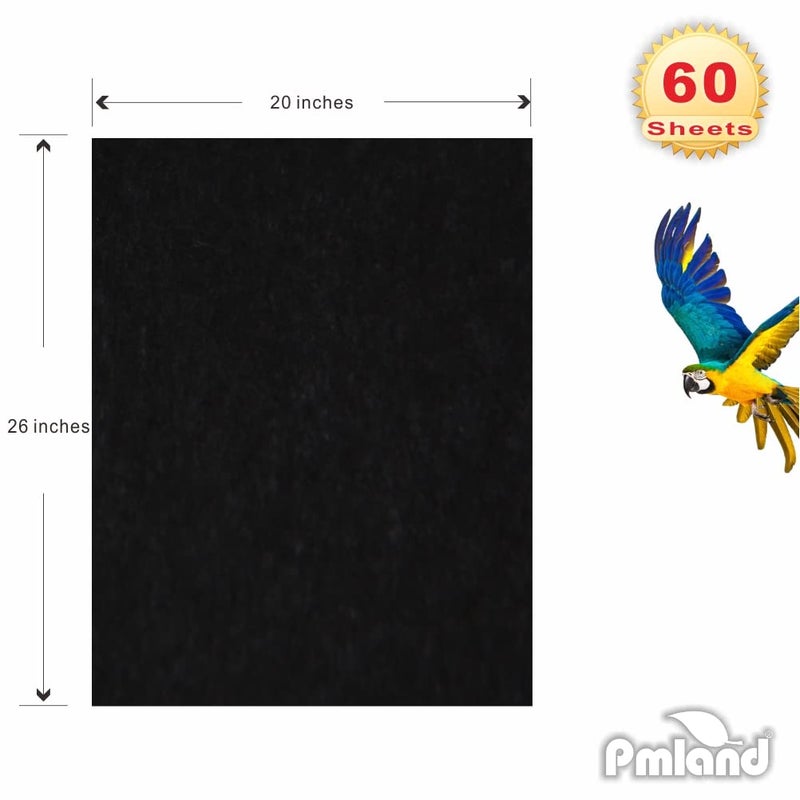 PMLAND Gift Wrapping Tissue Paper- Black Color - 20 Inches x 26 Inches 60 Sheets - Image 4